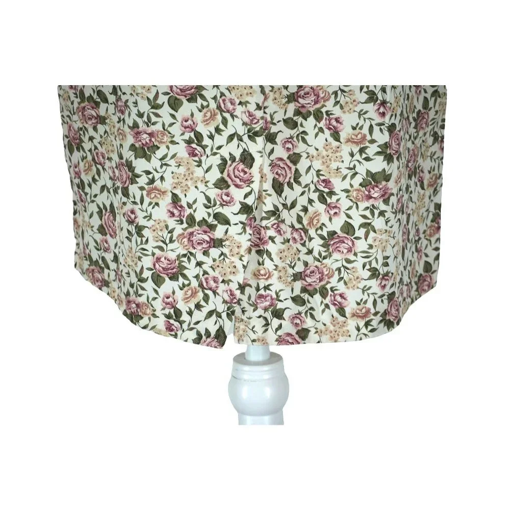 Vintage Paquette Too! Floral Dress with Rosette and Lace Collar Garden Cottage T - Picture 7 of 14
